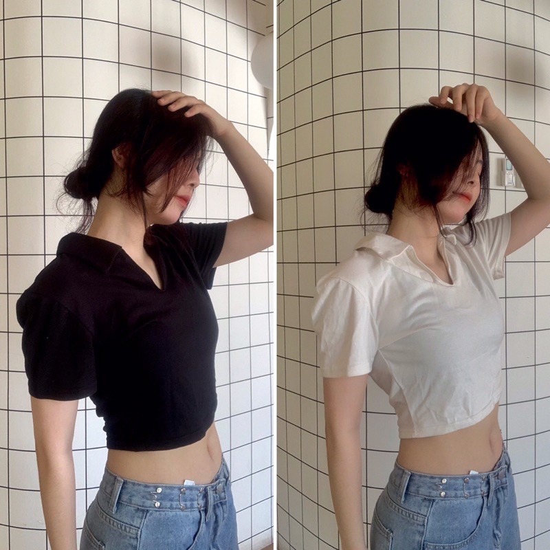 [ ẢNH THẬT ĐỘC QUYỀN ] Áo croptop Carly
