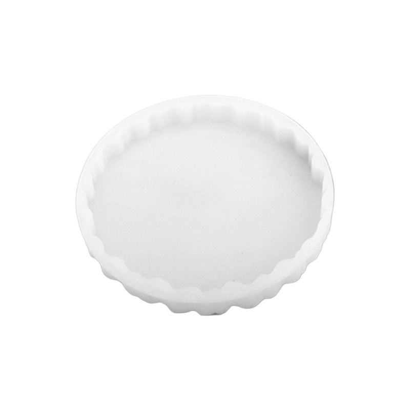 Khuôn Silicone Hình Tròn Làm Đế Lót Ly Bằng Epoxy Độc Đáo DIY