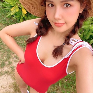 Bikini 1 mảnh viền trắng