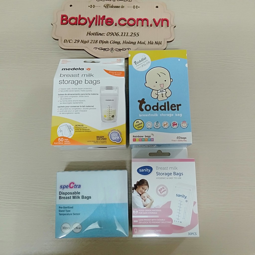 Túi trữ sữa Spectra, medela, Toddler, sanity