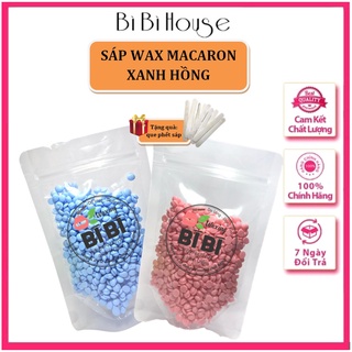 Sáp Wax lông Macaron Xanh - macaron Hồng Siêu Bám Lông-Sáp Wax Lông Sữa Dừa Xanh Hồng bibiwaxing