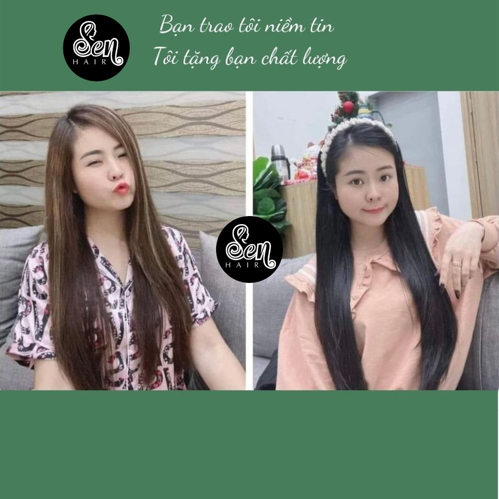 Dầu gội phủ bạc Sen Hair 500ml,dầu gội nhuộm tóc thảo dược đen tóc chỉ sau 10 phút