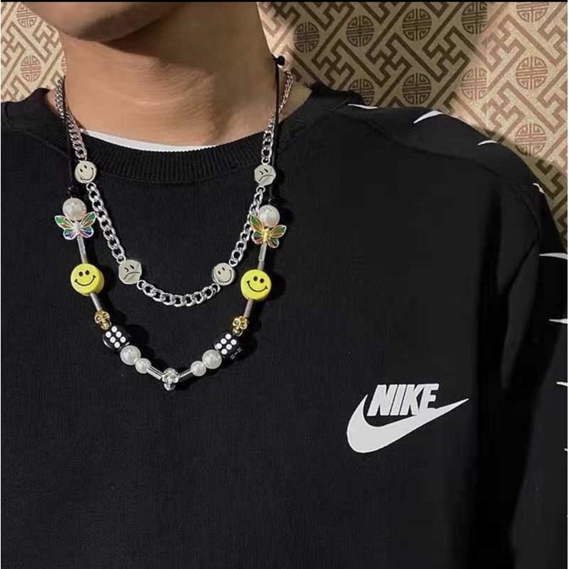 Vòng cổ mặt cười xúc xắc hiphop, vòng tay mặt cười xúc xắc, dây chuyền mặt cười xúc xắc hiphop .