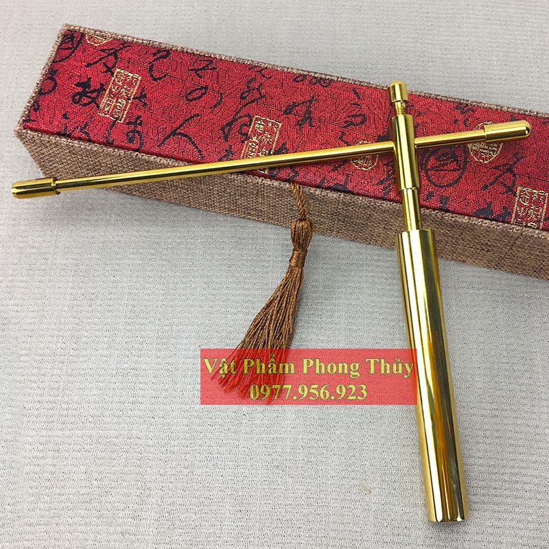 Thước tầm long mạ vàng 24k dạng gập cao cấp