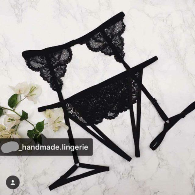 Com bo quần k đũng + đai đùi sexy