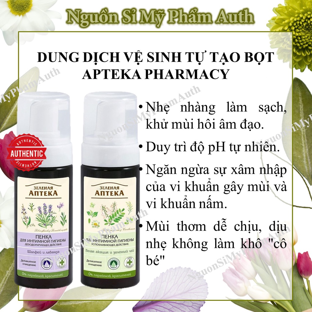 Dung Dịch vệ sinh apteka tạo bọt _ vệ sinh tạo bọt apteka Nga