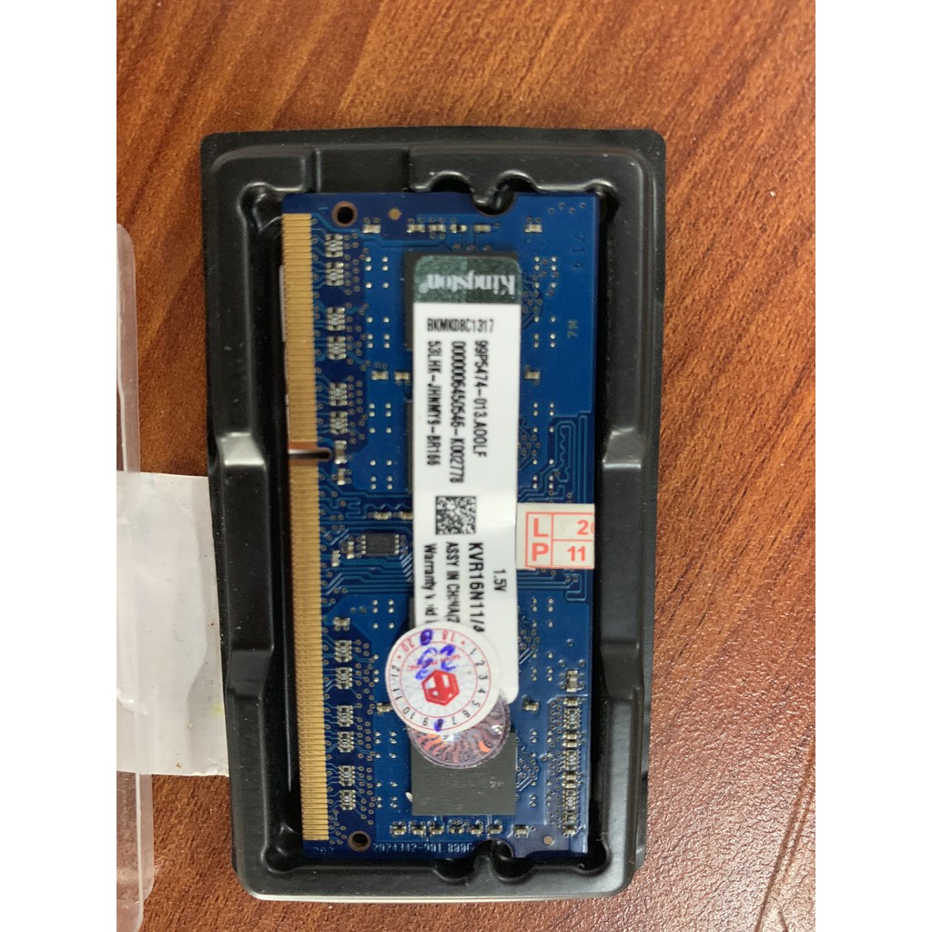 Ram Kingston 4GB DDR3 Bus 1600Mhz sử dụng cho máy tính xách tay