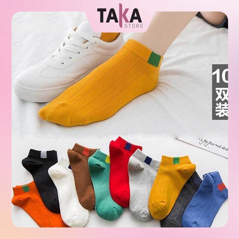 Vớ nữ chất liệu cotton thoáng khí khử mùi nhiều màu xinh xắn tuỳ chọn Quảng châu cao cấp