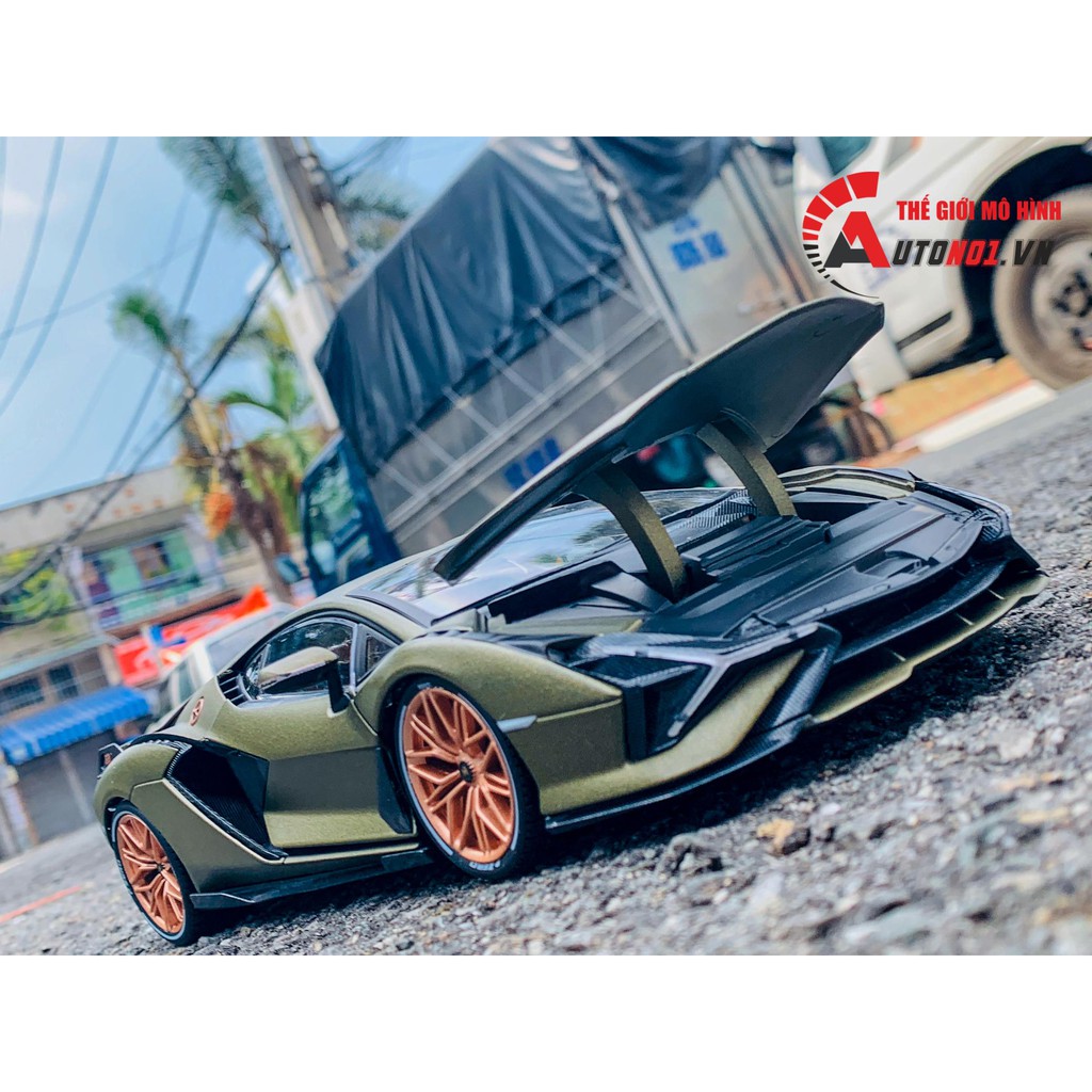 MÔ HÌNH XE LAMBORGHINI SIAN FKP 37 1:18 BBURAGO 6837