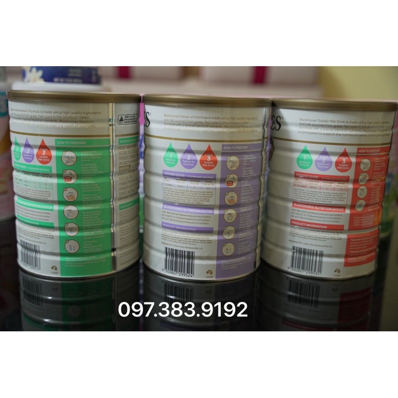 Sữa BlackMores số 1 , 2 , 3 date 2024/2025 900g chuẩn chính hãng!