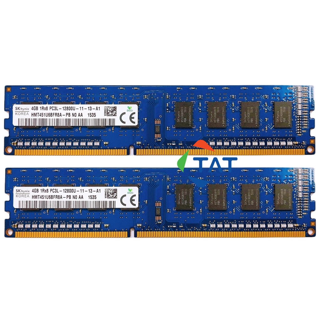 Ram PC Hynix 4GB 1600MHz PC3L-12800U 1.35V Chính Hãng - Bảo Hành 36 tháng