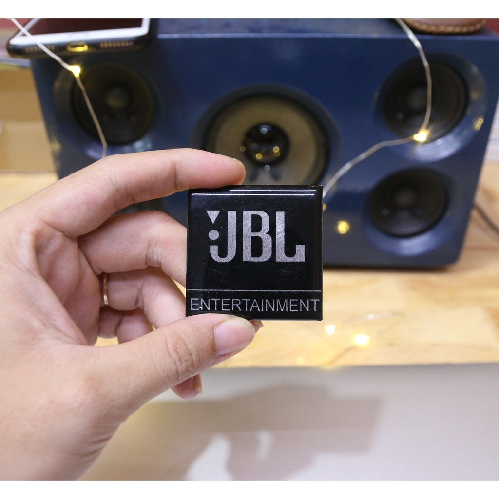 Logo JBL dán thùng loa, loa sub