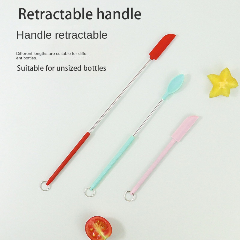 Muỗng Silicone Mini Kéo Dài Thu Gọn Được Tiện Lợi Dành Cho Nhà Bếp