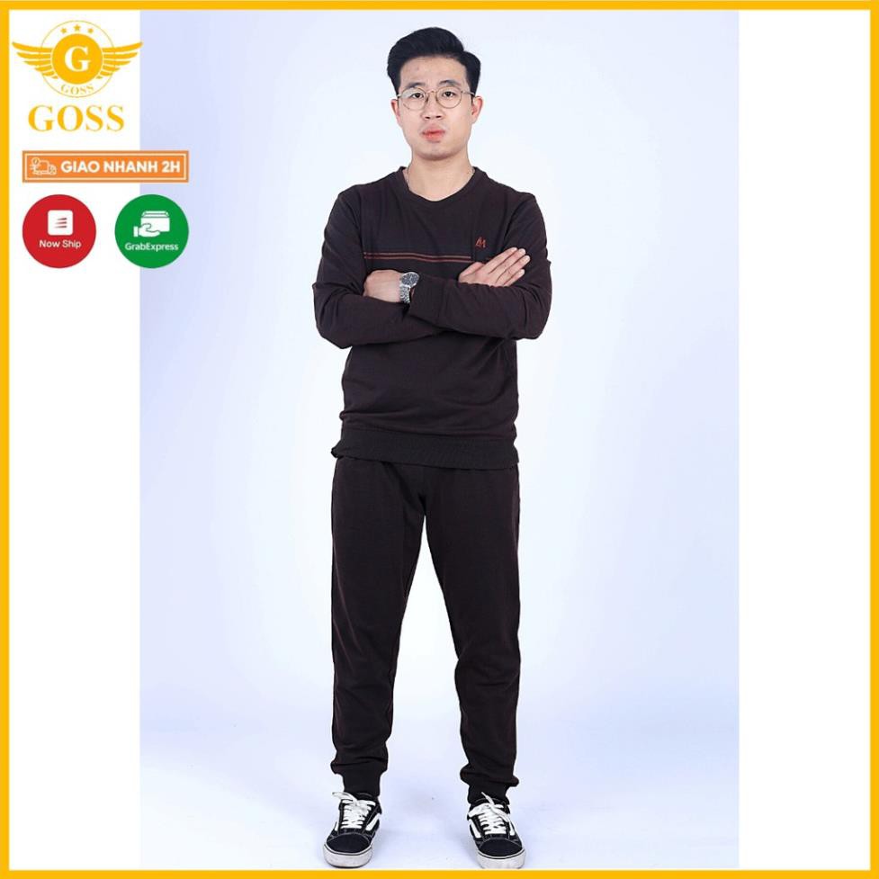 ⭐Mặc là Đẹp⭐ Bộ Đồ Đông Dành Cho Nam GOSS HT08 - Bộ Đồ Đông Mặc Ở Nhà Chất Cotton Không Xù Không Phai