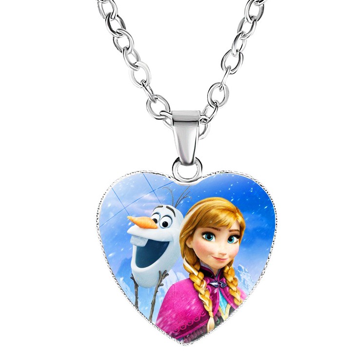 Dây chuyền Elsa bằng hợp kim hình trái tim cho bé gái BBShine – J034