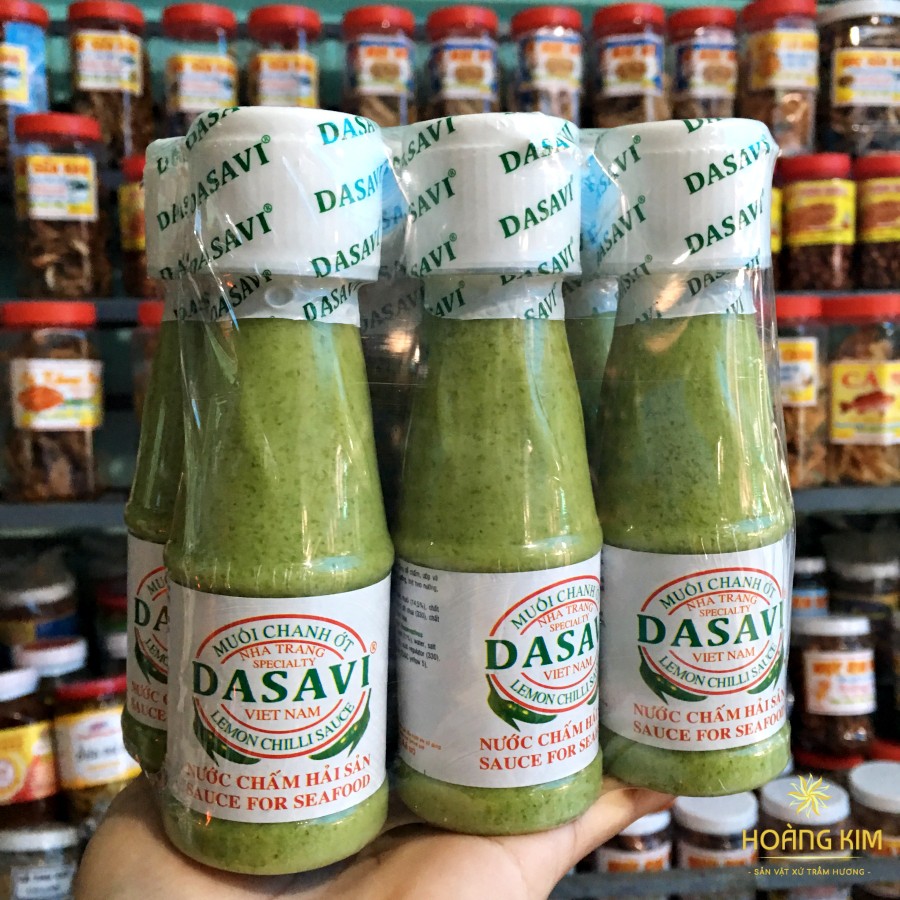 🍁 Muối ớt xanh chấm hải sản Dasavi 🍁 Lọ 130 gram