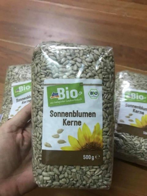 Hạt hướng dương đã bóc sẵn Bio Sonnenblumen gói 500g nội địa Đức HSD 2020