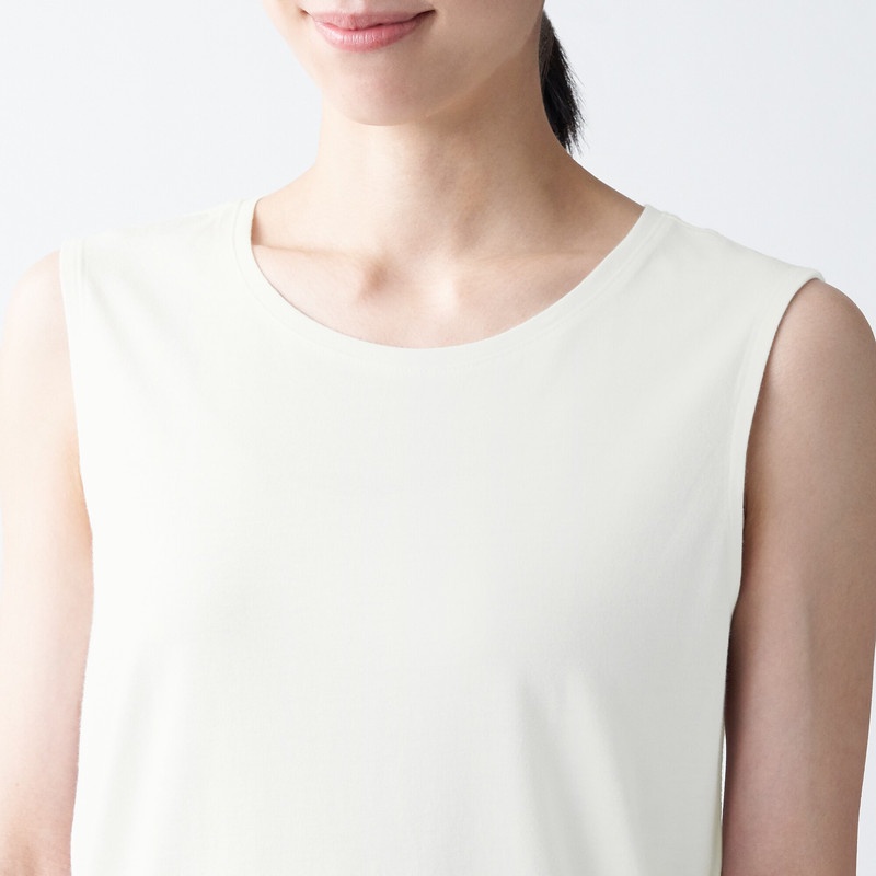 Muji Áo Ba Lỗ Cotton Rayon