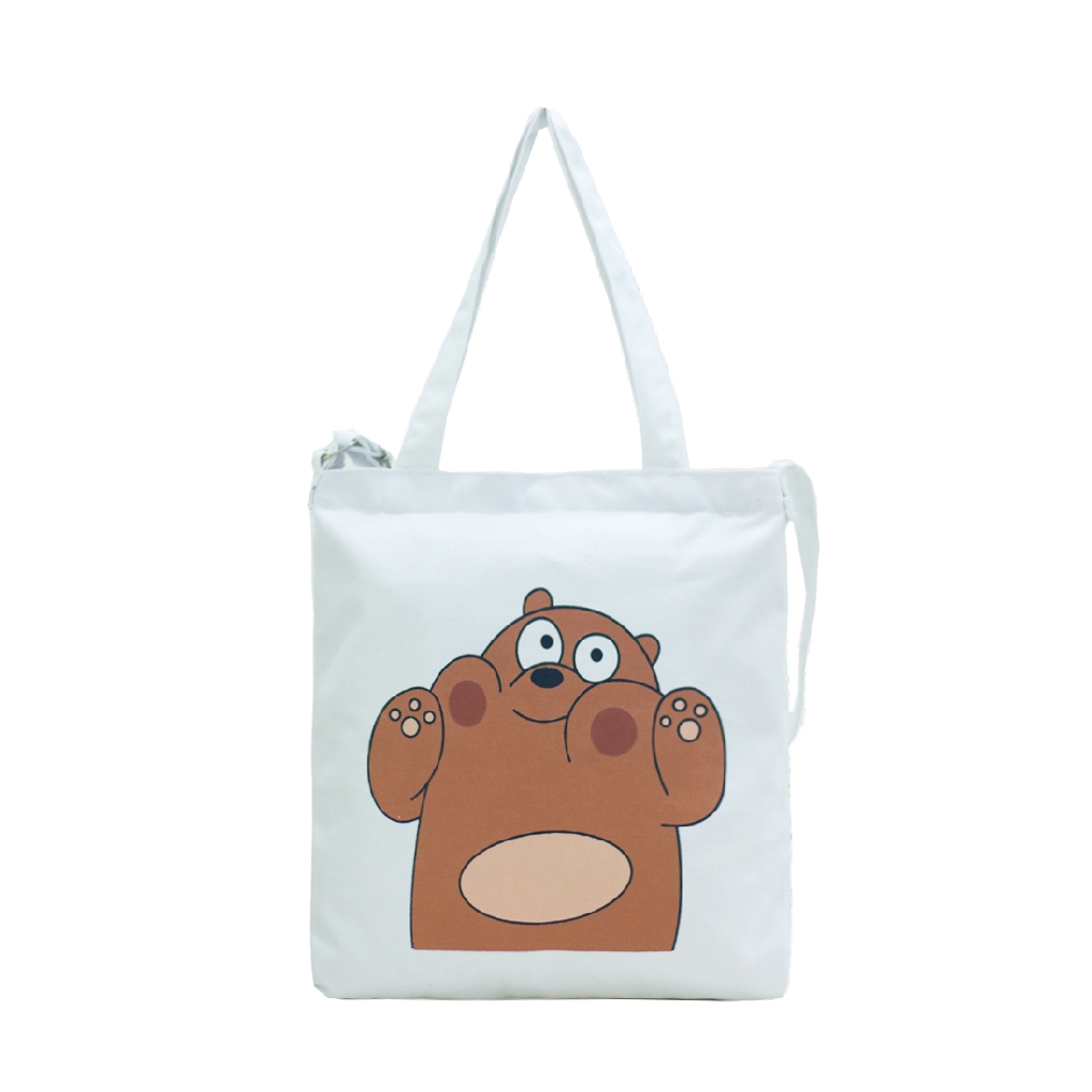 Túi Vải Đeo Chéo Tote Bag 3 Mèo Chồng XinhStore