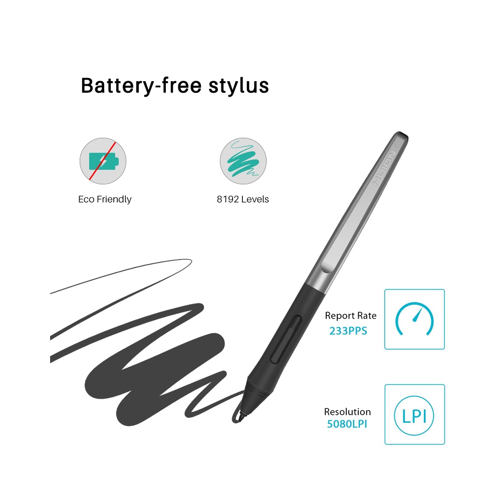Bút Cảm Ứng stylus pen Huion PW100  Cho Máy Tính Bảng H640P/H950P/H1060P/H1161/HC16/HS64/HS610