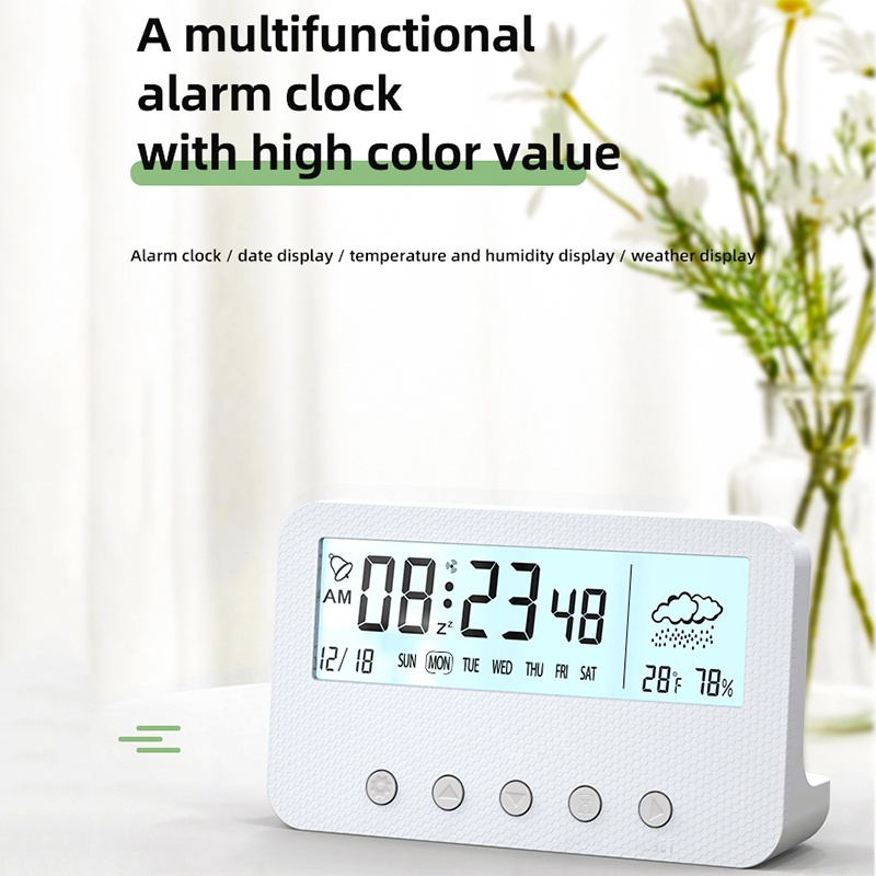 Đồng Hồ Báo Thức Điện Tử Thông Minh Có Đèn LED Kỹ Thuật Số