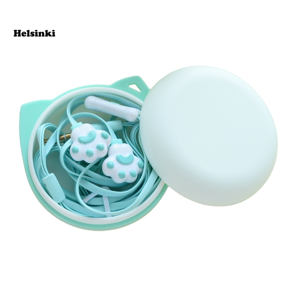 Hl Tai Nghe Có Dây Hình Chân Mèo Đầu Cắm 3.5mm