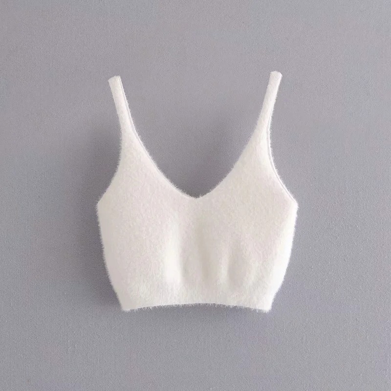 DUNEA Bộ trang phục 3 món gồm áo hai dây + quần short lưng cao + áo cardigan cài nút thời trang