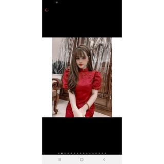 Đồ lam nữ - gấm tay phồng