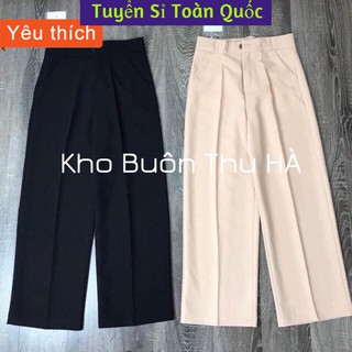 Quần vải ống ộng nữ / Quần ống sớ, chất tuyết mưa sịn