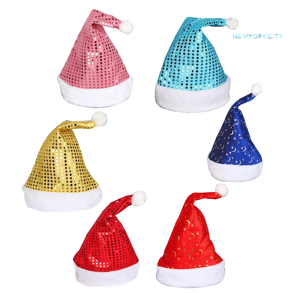 Mũ Hóa Trang Ông Già Noel Đính Kim Sa Lấp Lánh