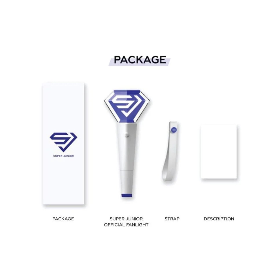 (có sẵn) chính hãng SUPER JUNIOR OFFICIAL LIGHTSTICK version 2 | Cây cổ vũ, gậy phát sáng, buổi hòa nhạc