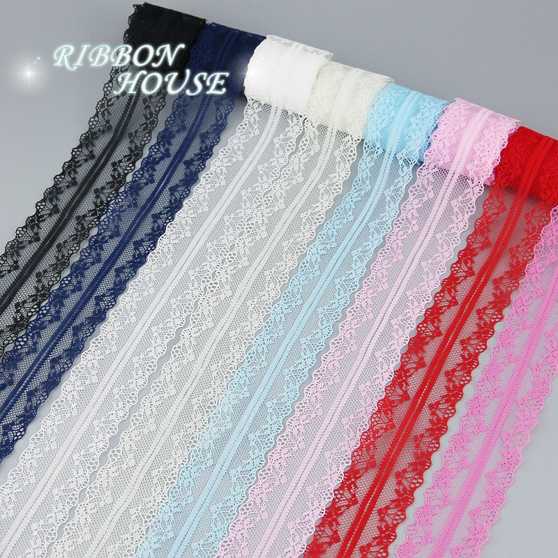 Cuộn vải ruy băng ren 40mm 10yard trang trí đa dụng chất lượng cao