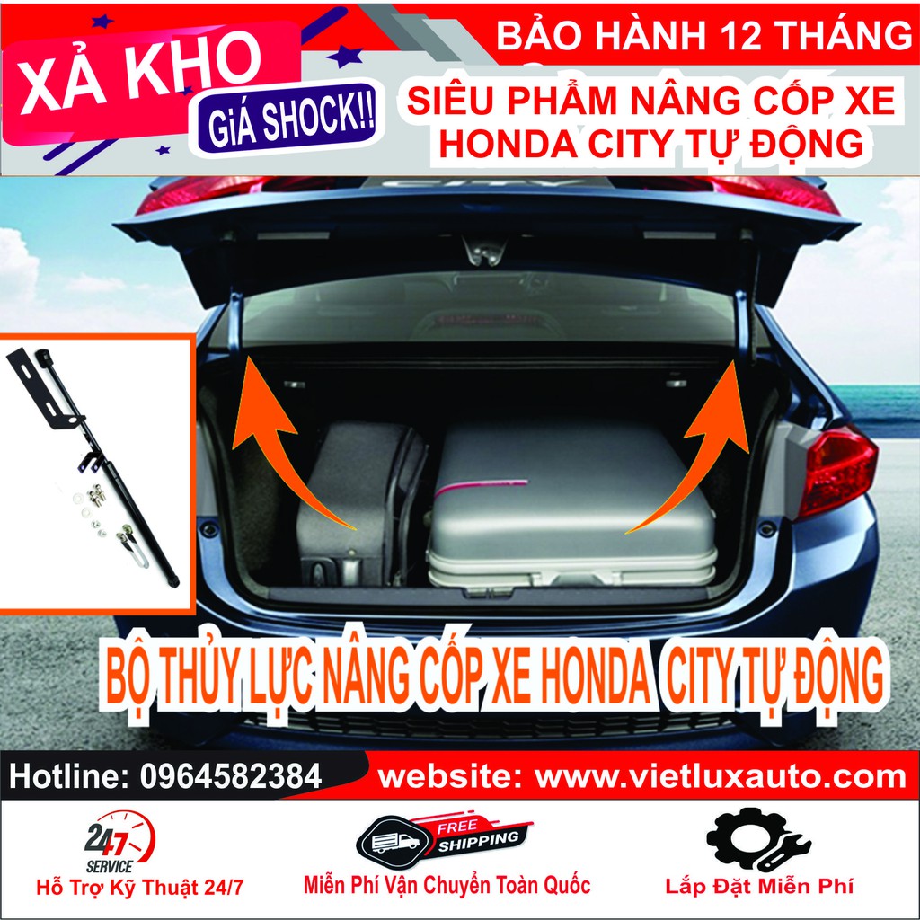 Bộ Thủy Lực Nâng Cốp Sau Tự Động Cho Xe Honda City