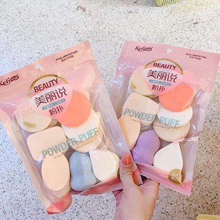 Set 13 bông mút trang điểm thái lan