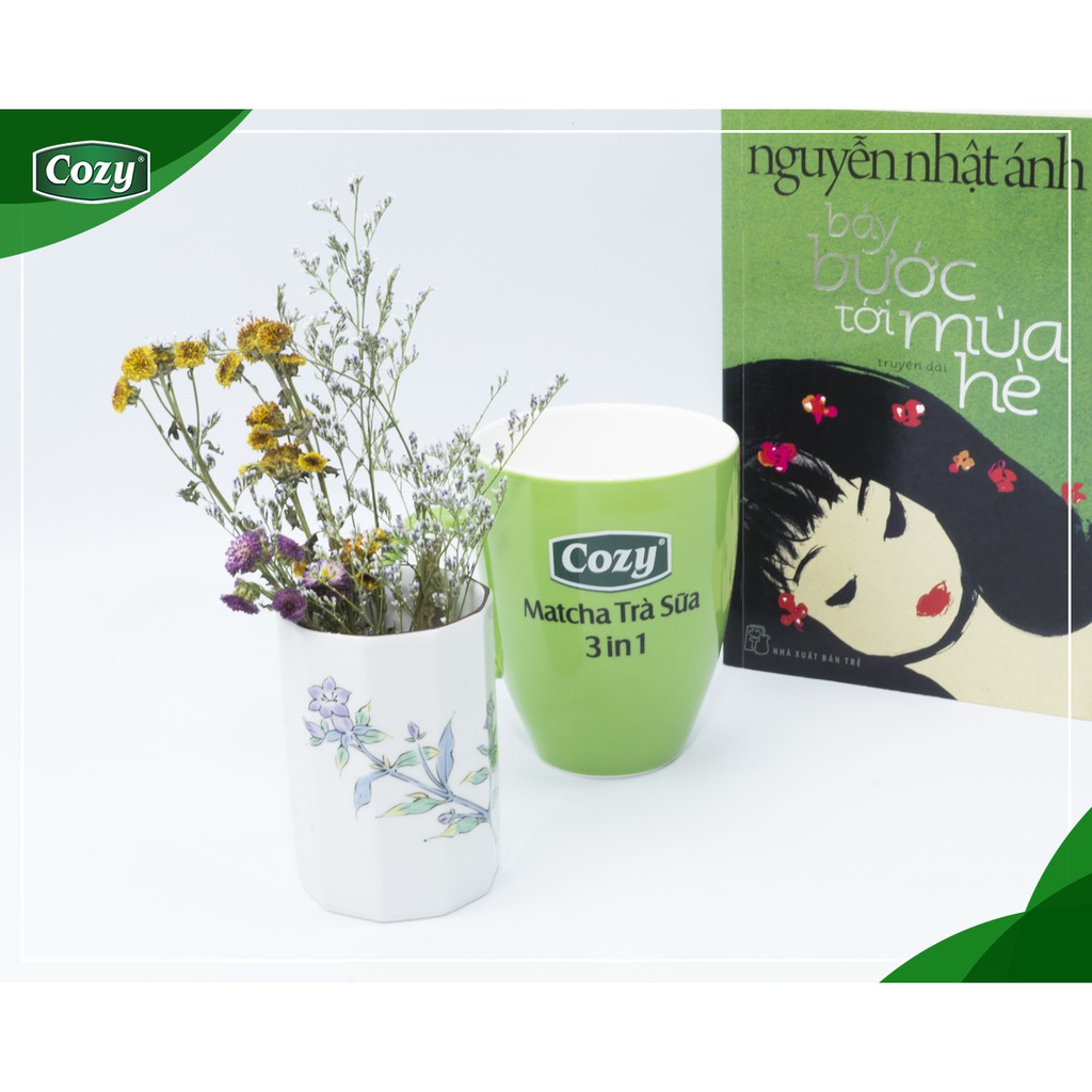 Trà Hòa Tan Cozy  Matcha 3in1 Hộp 18 Gói