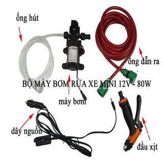 máy rửa xe mini 12v