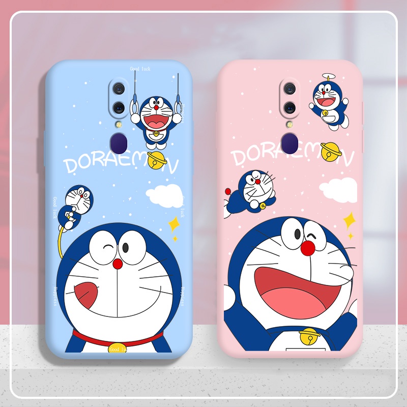 Ốp Điện Thoại TPU Dẻo In Hình Doraemon Cho OPPO F11 Pro F3 F5 F7 F9 R11S R15 R17 R7 Plus R7S R9S Reno 2/2F/2Z/3/4/4 Pro/4Z/5/Z