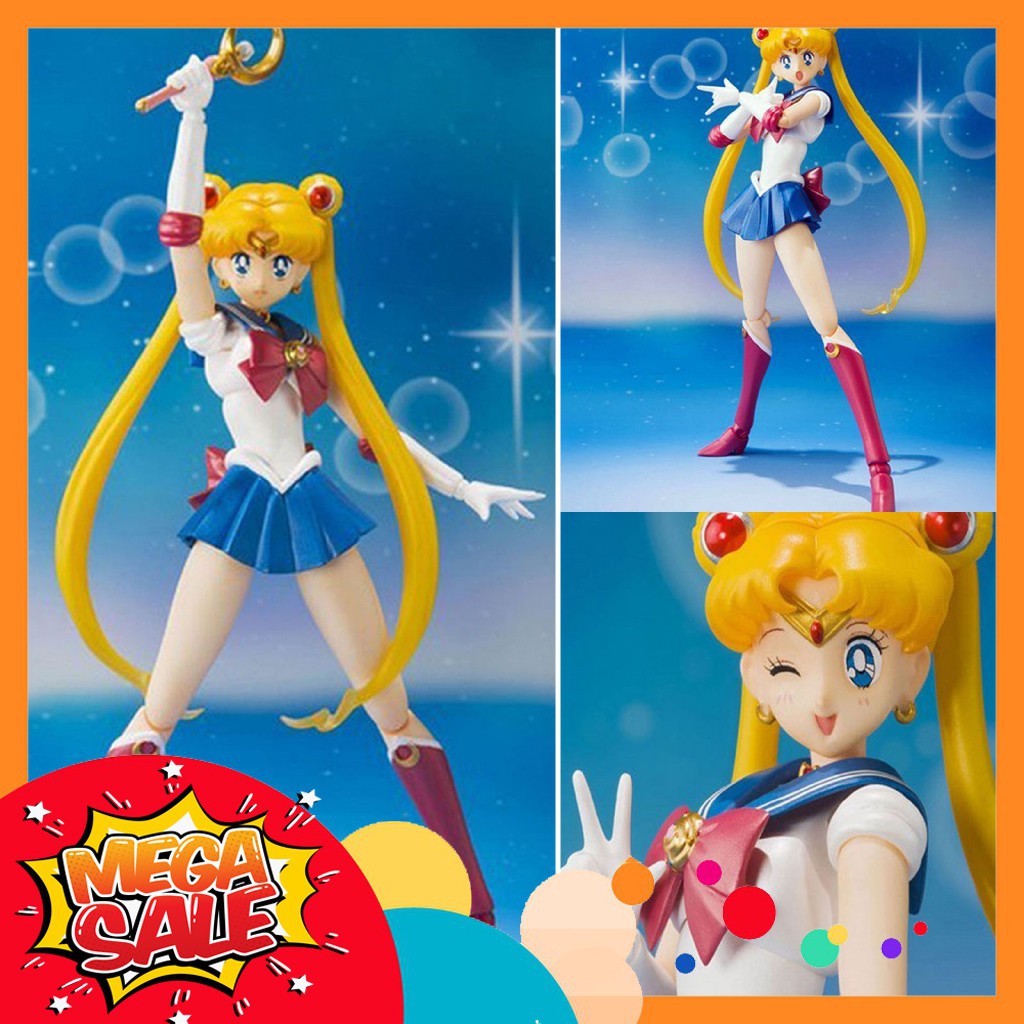 Mô Hình Thủy Thủ Mặt Trăng Sailor Moon Phong Cách SHF - S.H. Figuarts Full Box