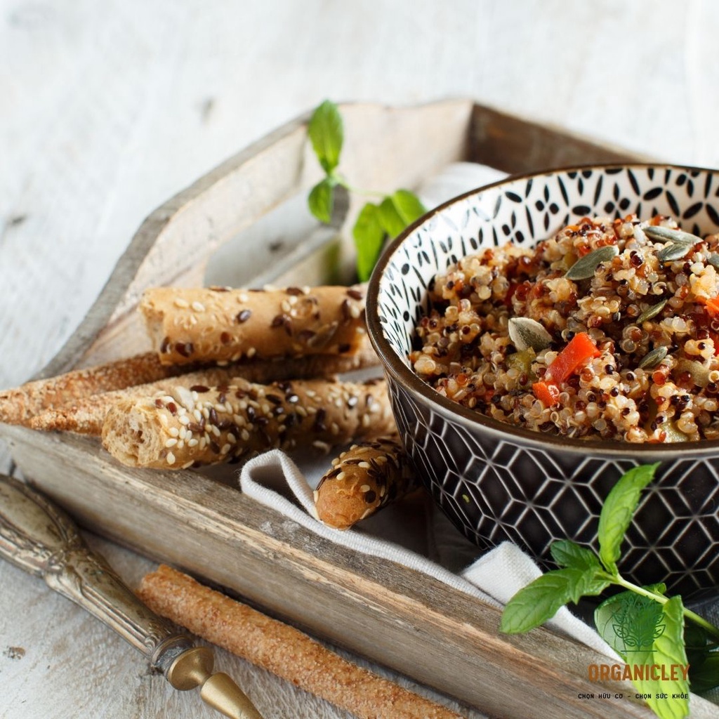 Hạt diêm mạch Quinoa hỗn hợp 3 màu hữu cơ chính hãng Sottolestelle - Hạt Hữu Cơ - Hạt Dinh Dưỡng - Organicley
