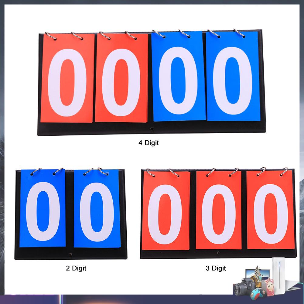 Bảng ghi điểm 2/ 3/ 4 chữ số cho trọng tài