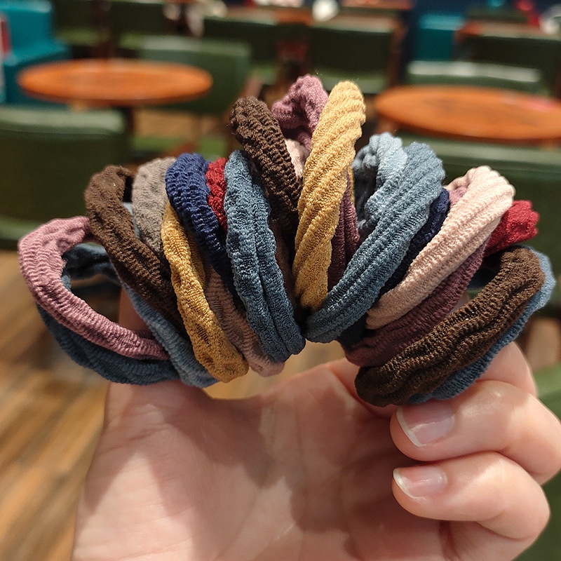 1 Dây Cột Tóc Co Giãn Màu Sắc Ngẫu Nhiên