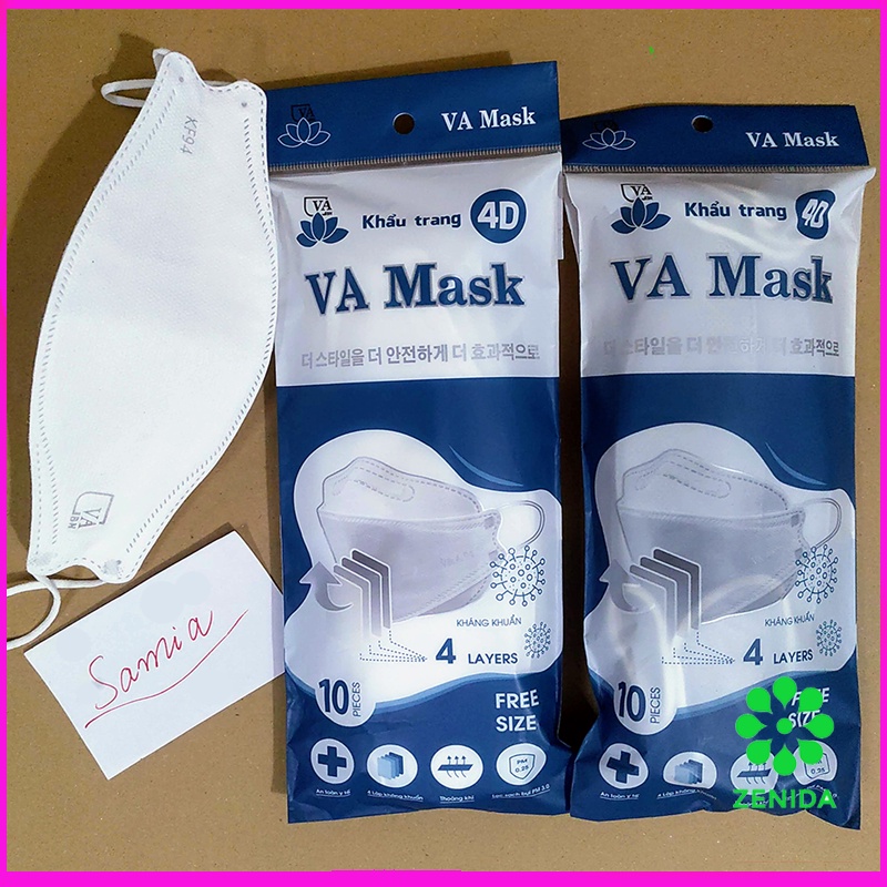 Khẩu trang KF94 4D Hàn Quốc chống bụi mịn và kháng khuẩn Zenida