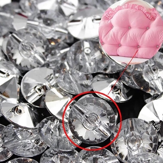 Bộ 10 Nút Áo Acrylic Hình Viên Kim Cương
