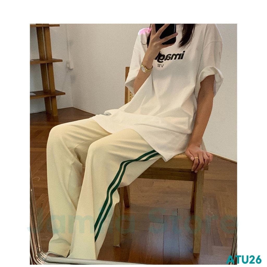 Áo phông tay lỡ Hàn Quốc, áo phông màu trắng form rộng unisex CRISTIANO  35-70kg|| Mã ATU26
