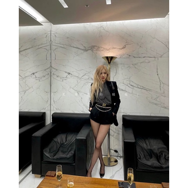 Giày Cao Gót Nữ Rose Mũi Vuông Kim Loại