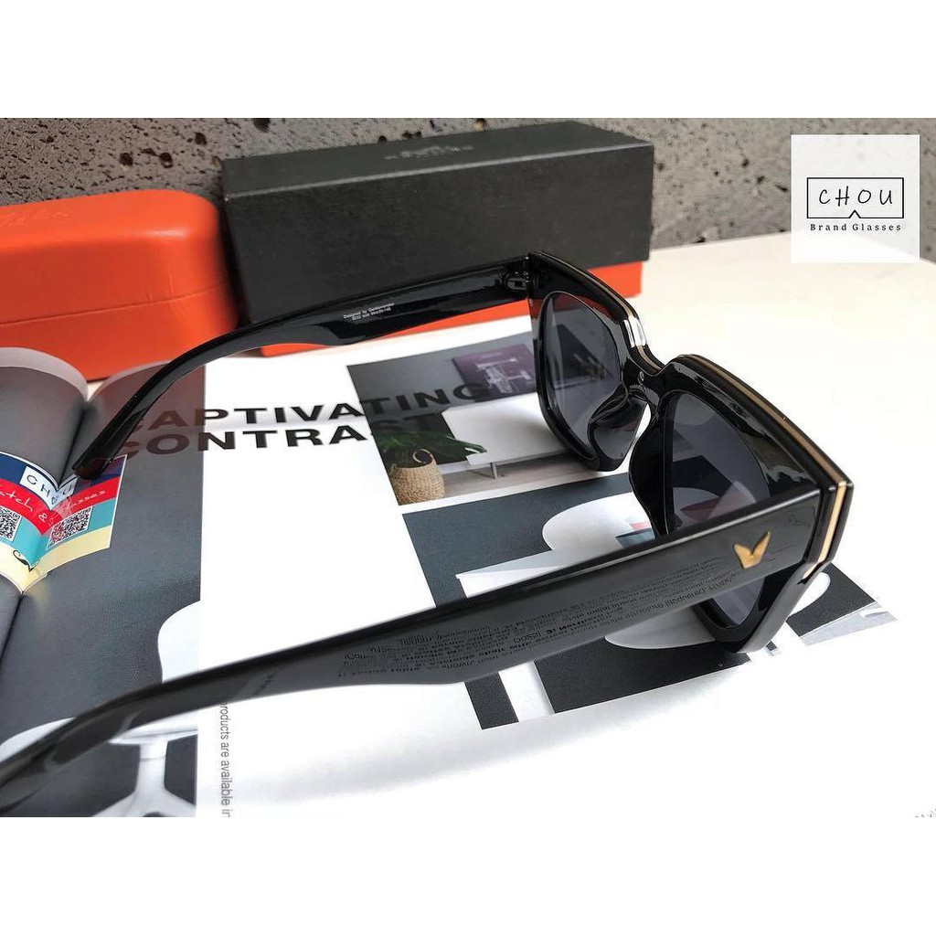 [Mã FARSSTGRE giảm 5K đơn bất kỳ] ❌CỰC SỐC❌MẮT KÍNH V VIỀN VÀNG NAM NỮ HÀN QUỐC CAO CẤP TRÒNG POLAROID XỊN | BigBuy360 - bigbuy360.vn