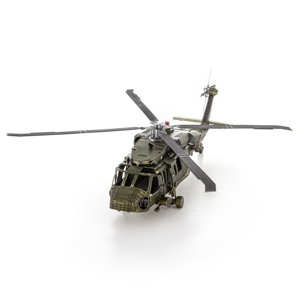 Mô Hình Lắp Ráp 3d Máy bay trực thăng UH-60A  Black Hawk