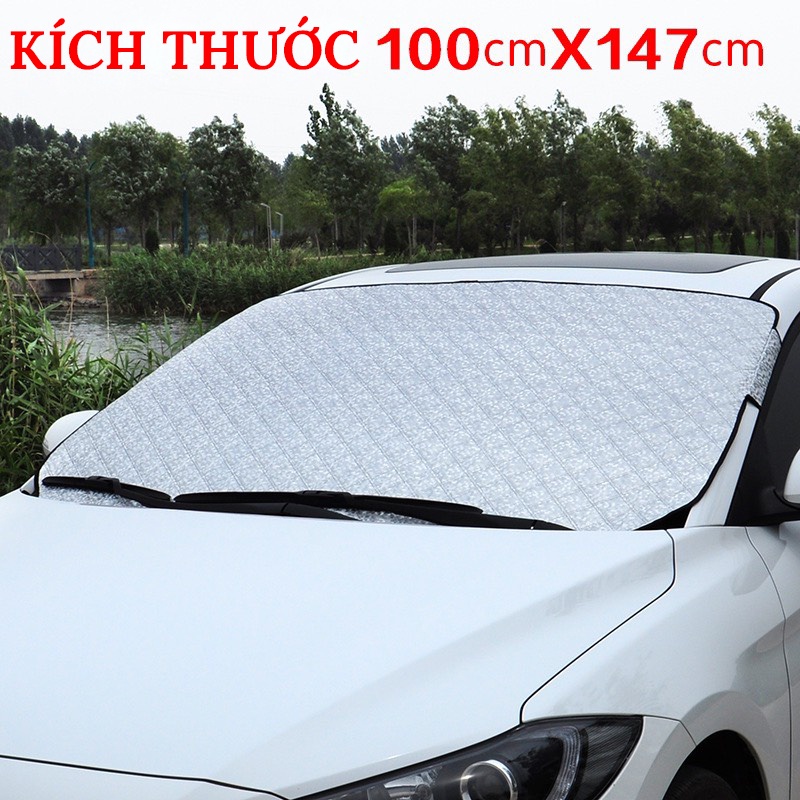 Bạt Che Nắng Kính Lái Ô Tô,Xe Hơi 3 Lớp Tráng Nhôm Cách Nhiệt Hiệu Quả VER 2 CARZONE.TOP