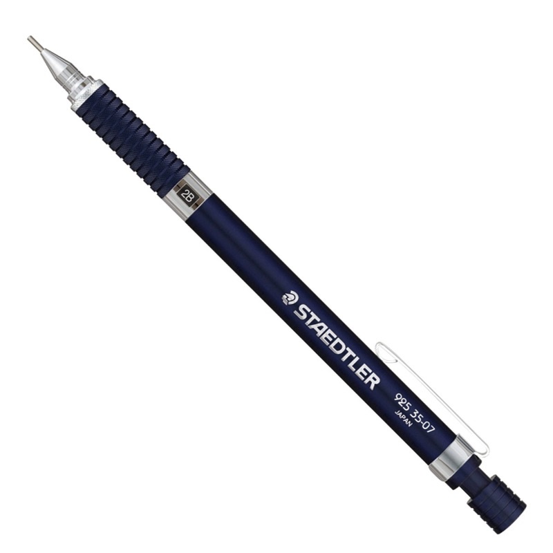 Bút chì cơ khí STAEDTLER 925 thân kim loại màu bạc và navy