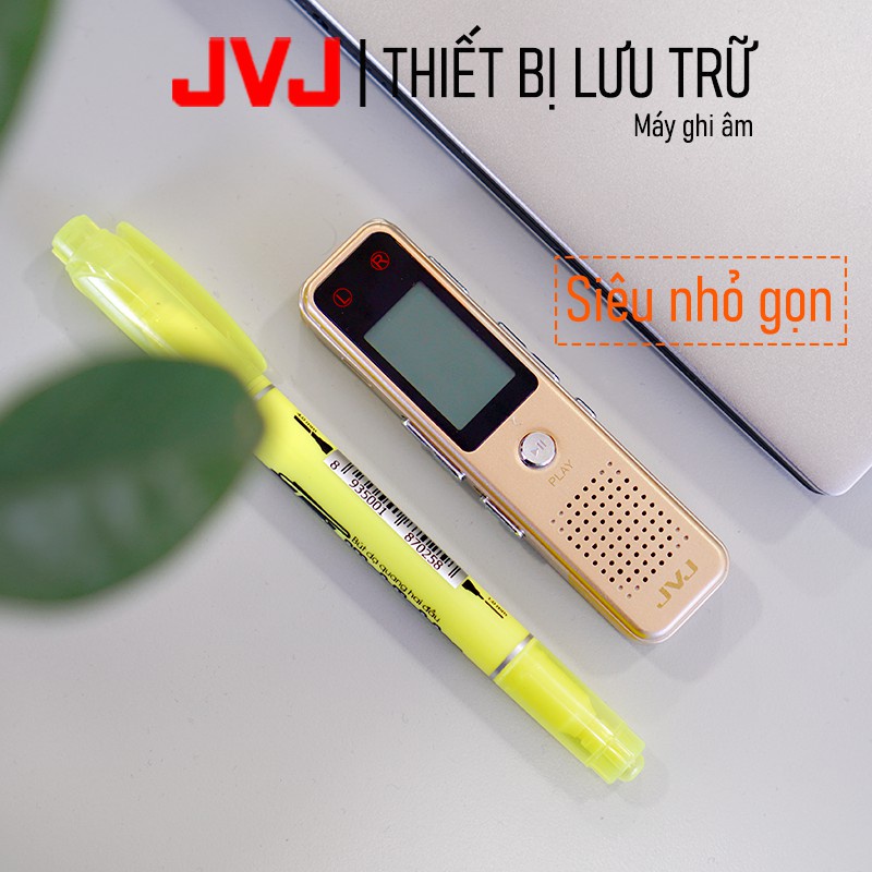 Máy ghi âm JVJ DVR J320 8Gb, máy ghi âm chuyên dụng mini siêu nhỏ ghi âm đến 48h hỗ trợ lọc âm cực tốt BH 12T